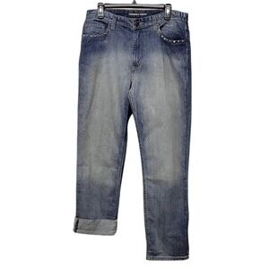 Johnston & Murphy Regular Fit Jeans Men 33x32‎ Limited Edition Unique Rock Studs